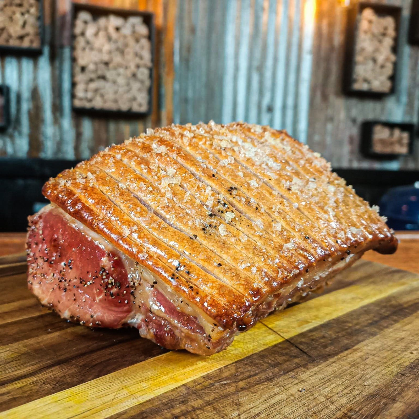 Roast Pork Loin in a Weber with Perfect Crackling