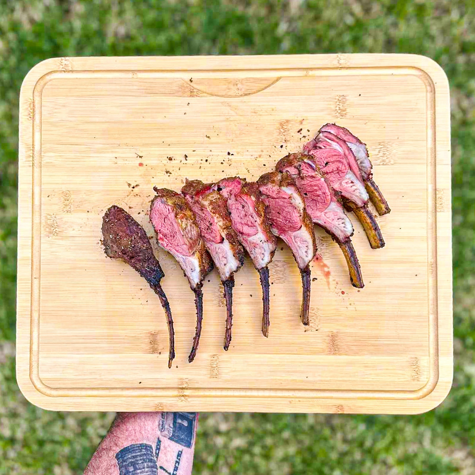 Smoked Rack of Lamb