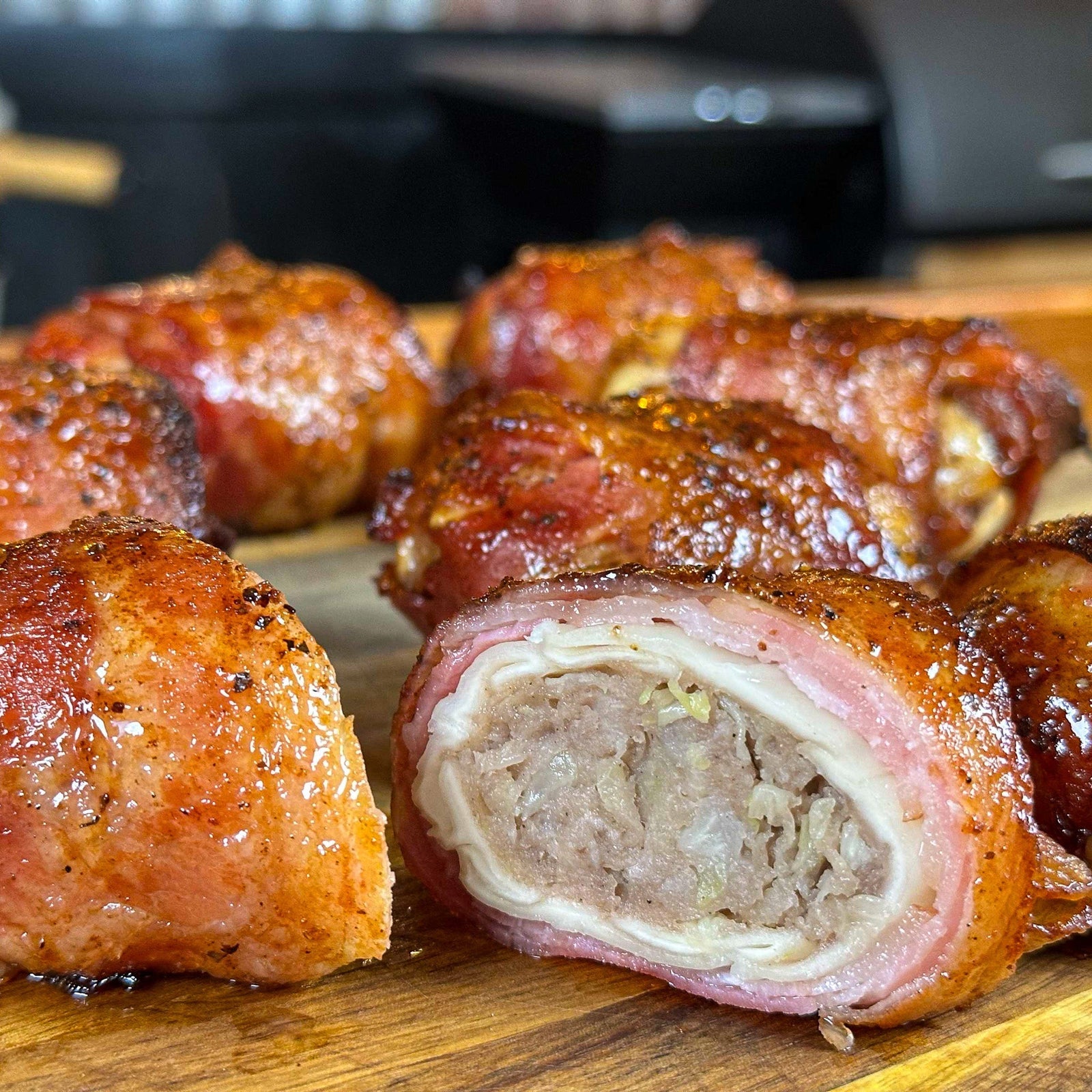 bacon Wrapped Dim Sims