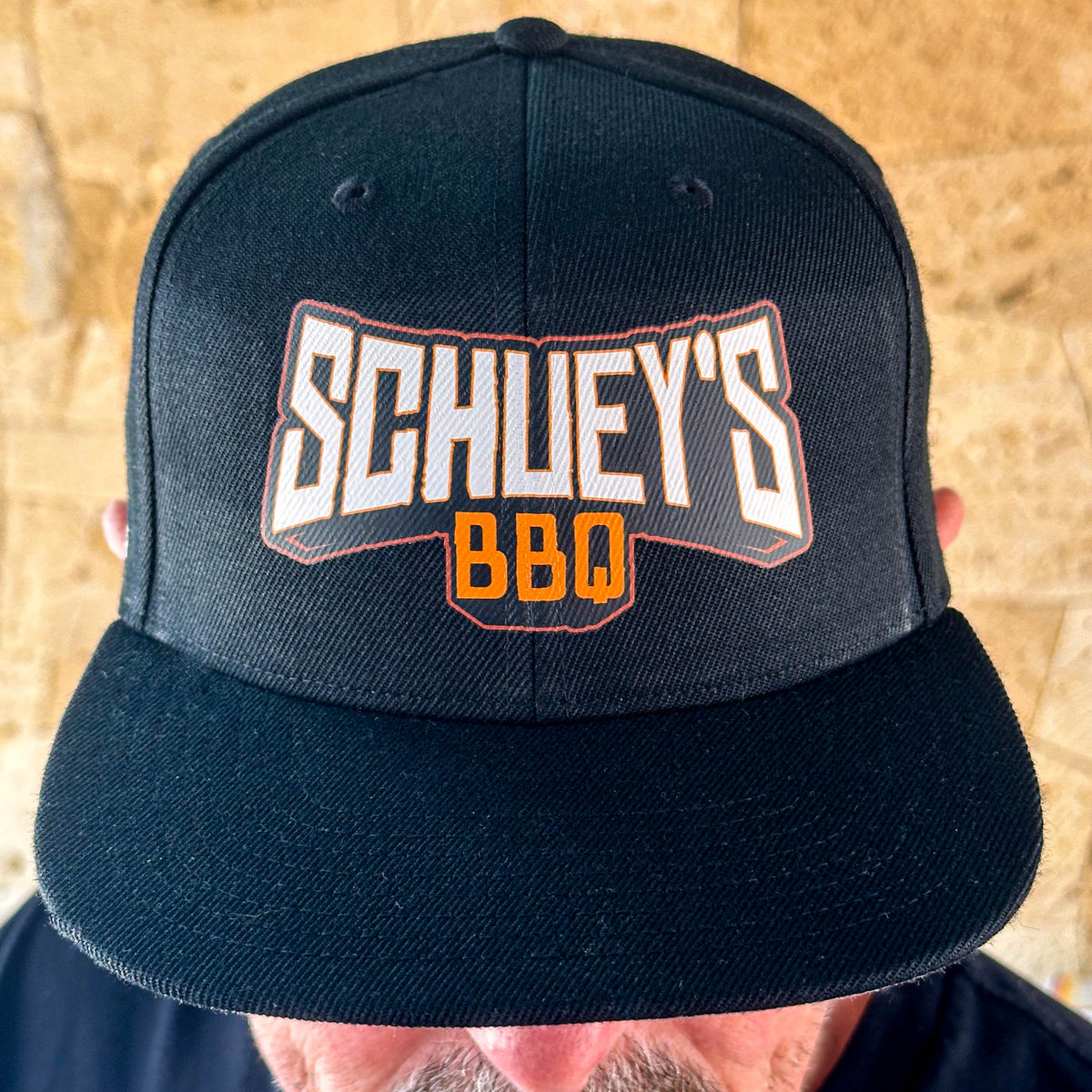 Flat Peak "Schueys BBQ" Cap (Black)