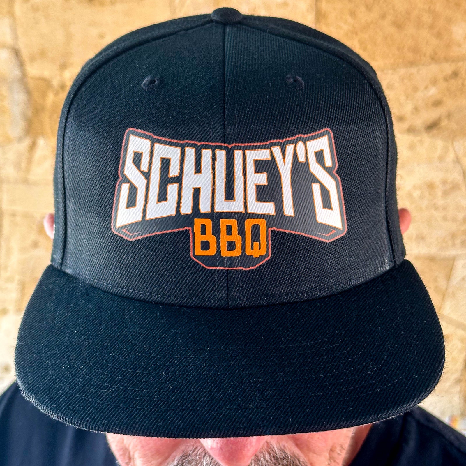 Flat Peak "Schueys BBQ" Cap (Black)
